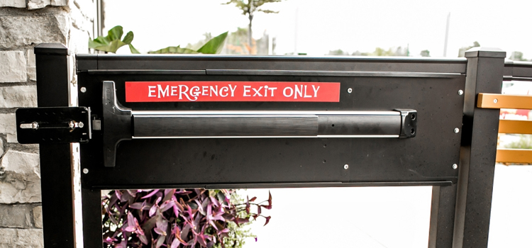 emergency push bar installation in Lake Worth
